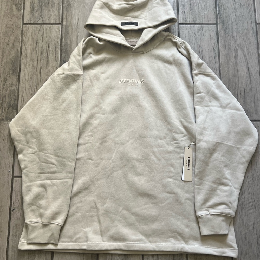 Essentials Men's Cream Hoodie